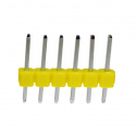 6p 2.54 mm Male Pin Header (Yellow)