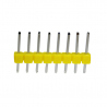 8p 2.54 mm Male Pin Header (Yellow)