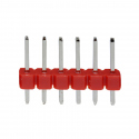Header de Pini Tată de 2.54 mm 6p (Roșu)