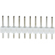 10p 2.54 mm Male Pin Header (White)