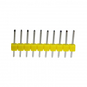 10p 2.54 mm Male Pin Header (Yellow)