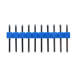 10p 2.54 mm Male Pin Header (Blue)