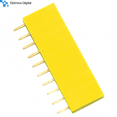 10p 2.54 mm Female Pin Header (Yellow)