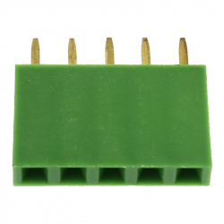 5p 2.54 mm Female Pin Header (Green)