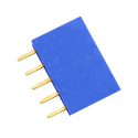 5p 2.54 mm Female Pin Header (Blue)