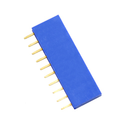 10p 2.54 mm Female Pin Header (Blue)
