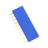 10p 2.54 mm Female Pin Header (Blue)