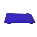 Plate for Front/Back Mounting on the 4 Motors Robot Kit (Simple, Blue)