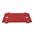Plate for Front/Back Mounting on the 4 Motors Robot Kit (with Mounts for LEDs, Red)
