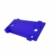 Plate for Front/Back Mounting on the 4 Motors Robot Kit (with Mounts for LEDs, Blue)