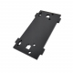 Plate for Front/Back Mounting on the 4 Motors Robot Kit (with Mounts for LEDs, Black)