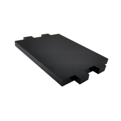 Plate for Side Mounting on the 4 Motors Robot Kit (Black)