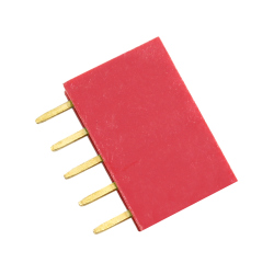 5p 2.54 mm Female Pin Header (Red)