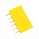 6p 2.54 mm Female Pin Header (Yellow)