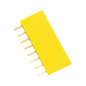 8p 2.54 mm Female Pin Header (Yellow)