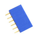 6p 2.54 mm Female Pin Header (Blue)