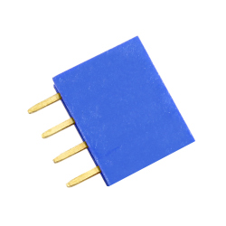 4p 2.54 mm Female Pin Header (Blue)