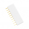10p 2.54 mm Female Pin Header (White)