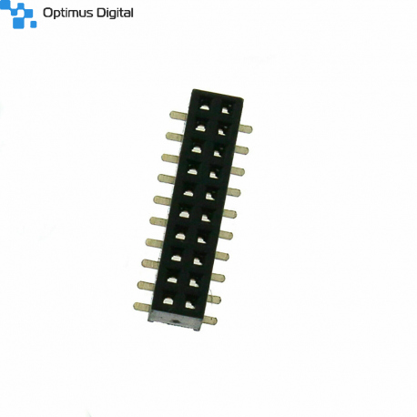 Header de Pini Mamă SMD de 1.27 mm 2 x 10p