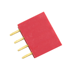 4p 2.54 mm Female Pin Header (Red)