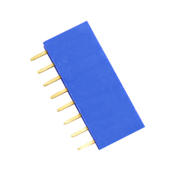 8p 2.54 mm Female Pin Header (Blue)
