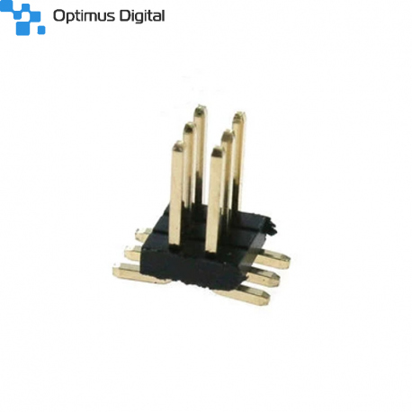 2 x 3p 1.27 mm SMD Male Pin Header