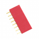 8p 2.54 mm Female Pin Header (Red)