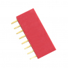 Header de Pini Mamă de 2.54 mm 8p (Roșu)