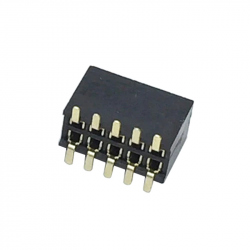 2 x 5p 1.27 mm SMD Female Pin Header