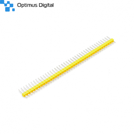 Colored 40p 2.54 mm Pitch Male Pin Header - Yellow