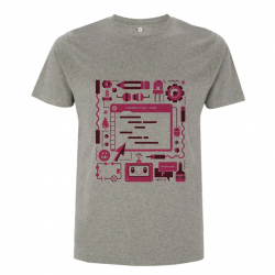 Grey Raspberry Pi T-shirt Adult Size XXL