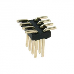 2 x 4p 1.27 mm SMD Male Pin Header