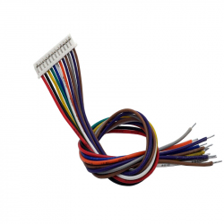 Cablu 12p 1.25 mm Mufat la un Singur Capat (30 cm)