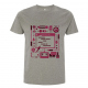 Grey Raspberry Pi T-shirt Adult Size Small