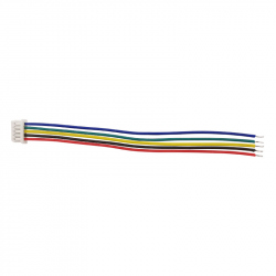 Cablu 5p 1.25 mm Mufat la un Singur Capat (10 cm)