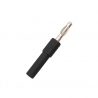 Mufa banană 4 mm neagră