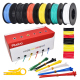 Plusivo PVC Insulated Wire Kit (22AWG, 6 colors, 10m each)