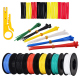 Plusivo PVC Insulated Wire Kit (22AWG, 6 colors, 10m each)