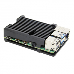 Heatsink Case for Raspberry Pi 4 (Black Color, without Fan and without Accessories)