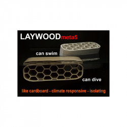 Filament LayFilaments LAYWOODmeta5 pentru Imprimanta 3D 1.75 mm 250 g - Maro, Textură Carton