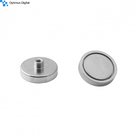 Magnet Oala 40x8,5 mm cu Filet Intern M6