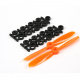 4045 Electric Propellers CW/CCW - Orange 1 pair/bag