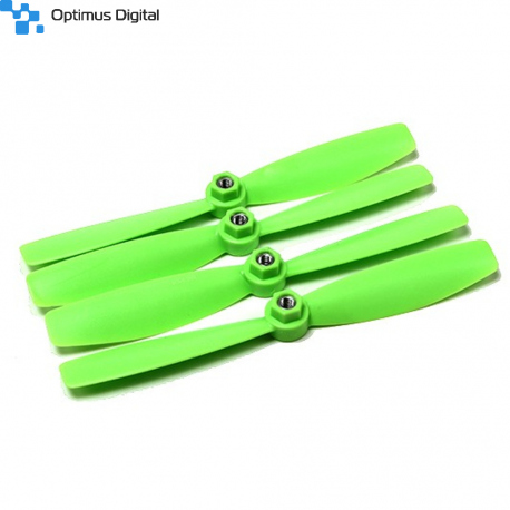 Diatone Self Tightening Polycarbonate Bull Nose Propellers 6045 (CW/CCW) (Green) (2 Pairs)