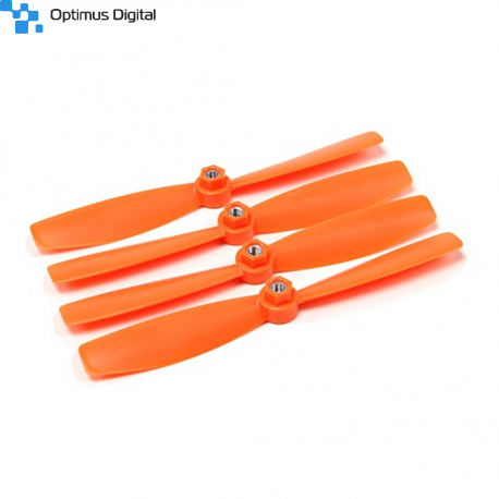 Diatone Self Tightening Polycarbonate Bull Nose Propellers 6045 (CW/CCW) (Orange) (2 Pairs)