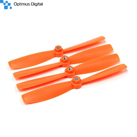 Set Două Perechi CW/CCW Elice Diatone Self Tightening din Policarbonat Bull Nose 6045 - Portocaliu