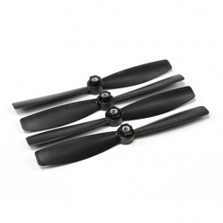 Diatone Self Tightening Polycarbonate Bull Nose Propellers 6045 (CW/CCW) (Black) (2 Pairs)