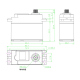 Servomotor de Cuplu Mare FS6535M 33 kg * cm