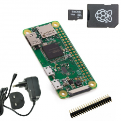 Pachet Raspberry Pi Zero W + Alimentator + Card Micro SD cu NOOBS de 16 GB