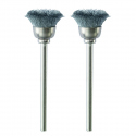 Proxxon 28953 - Carbon Steel Cup Brushes with 33/64" Diameter, Grey, 2 Piece