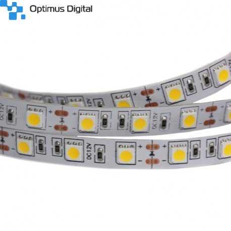 Bara de LED-uri 5050 12 V Roșie (Rola 5 m)